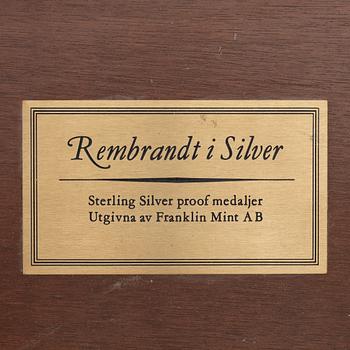 A set of 50 Sterling silver medals from Franklin Mint.