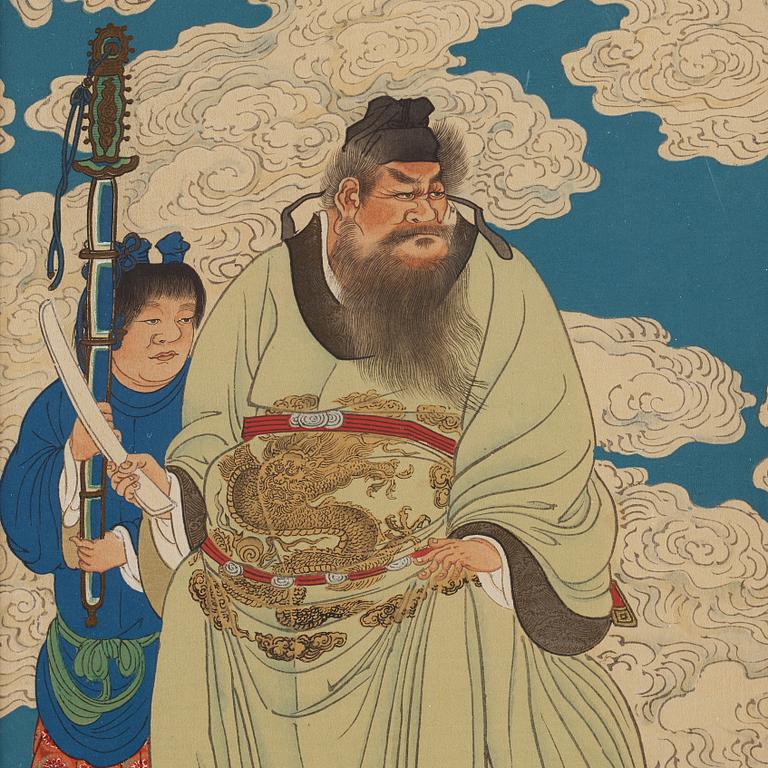 OKÄND KONSTNÄR, färg träsnitt. Japan, omkring 1900.