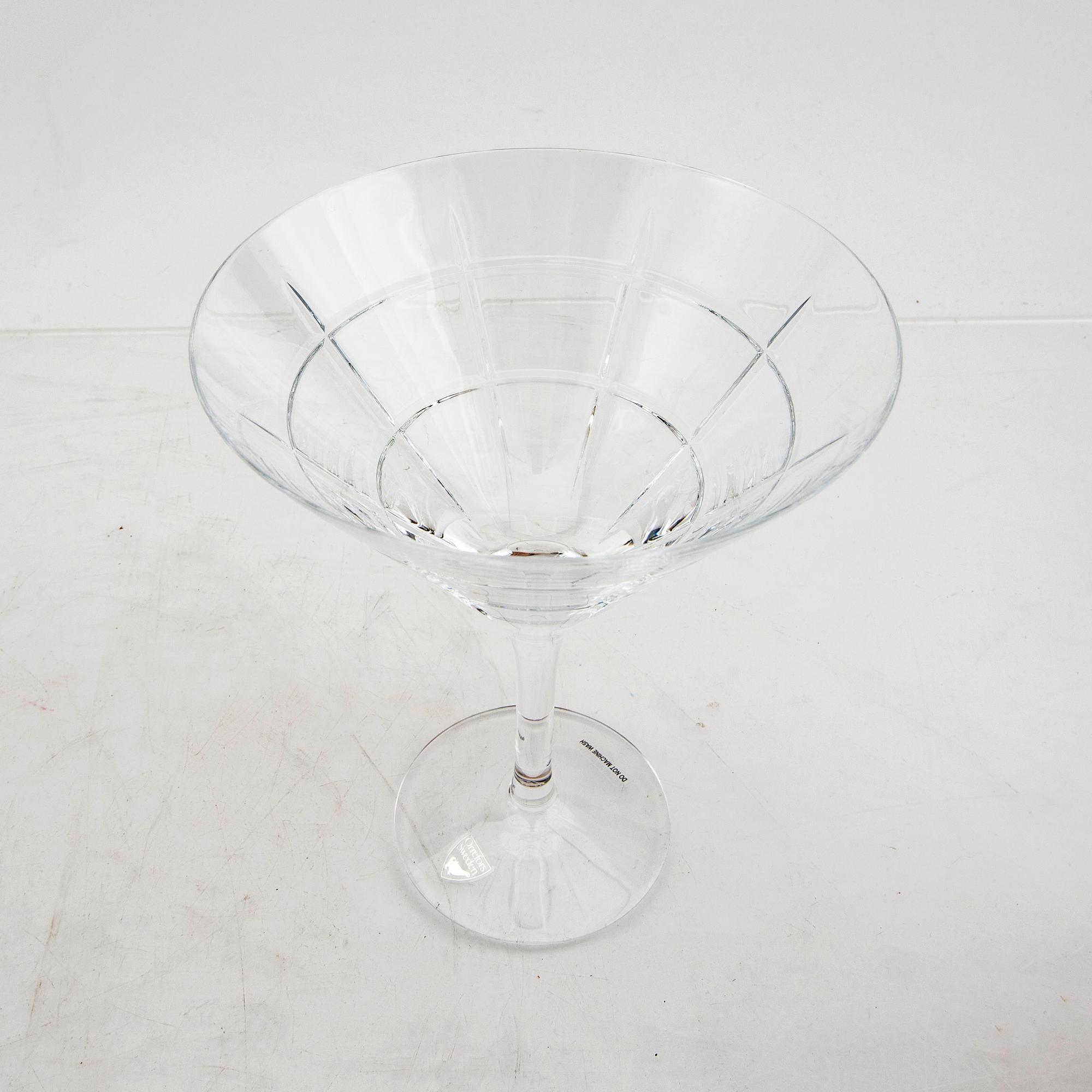 Jan Johansson, a 32 pcs glass service "Street" from Orrefors later part of the 20th century.