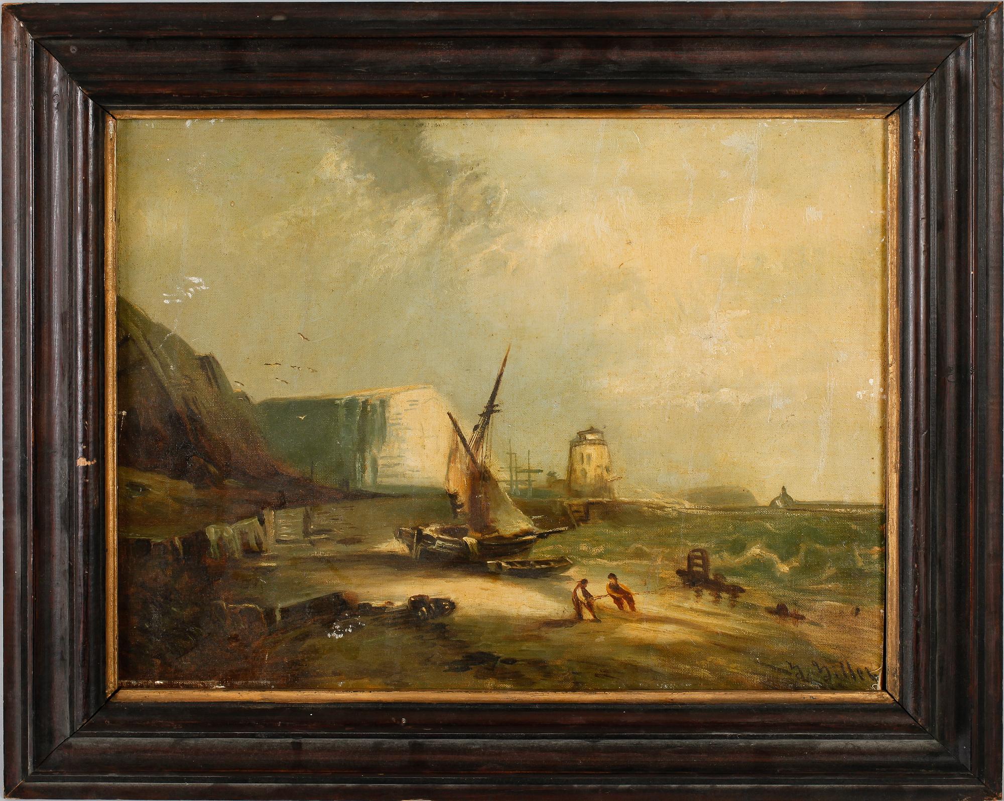 OKÄND KONSTNÄR, olja på duk, sign Miller, England, 1800-tal.