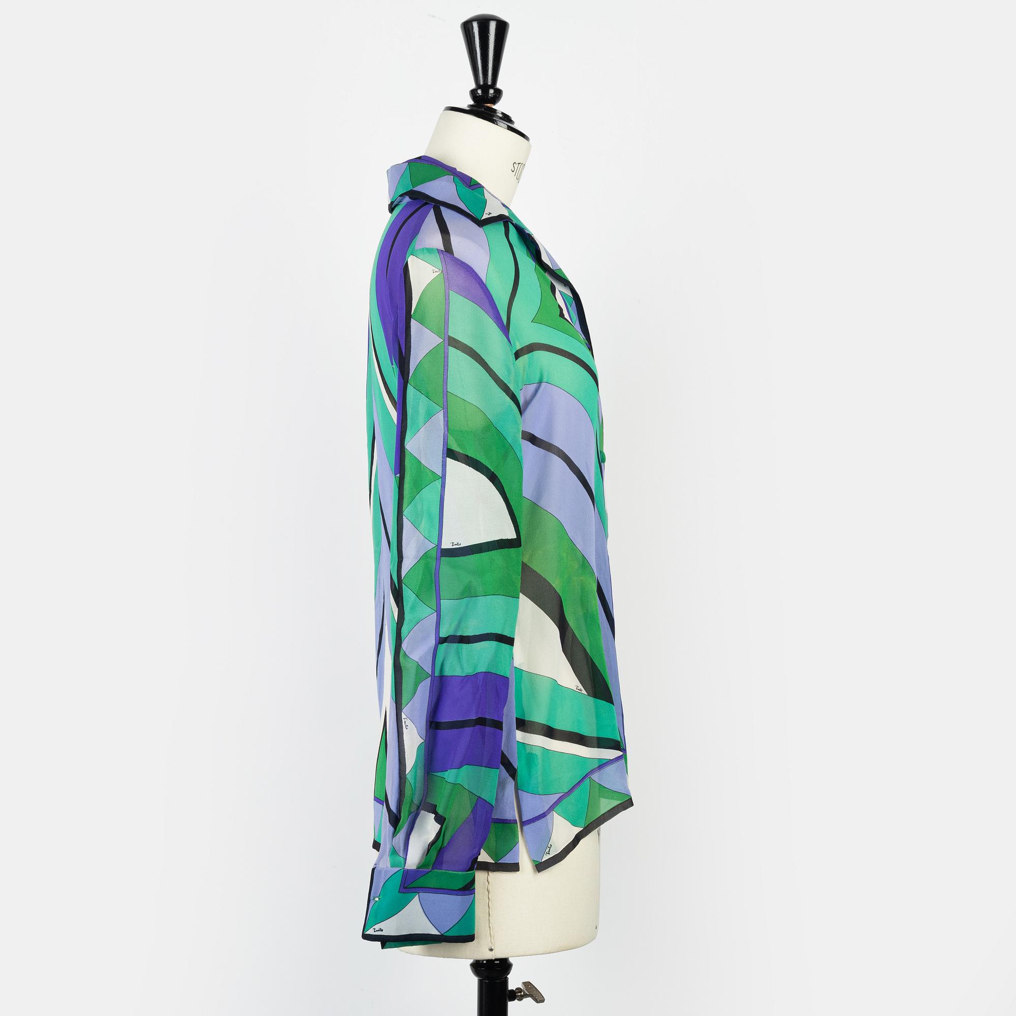 Emilio Pucci, tvådelad ensemble, storlek It 6.