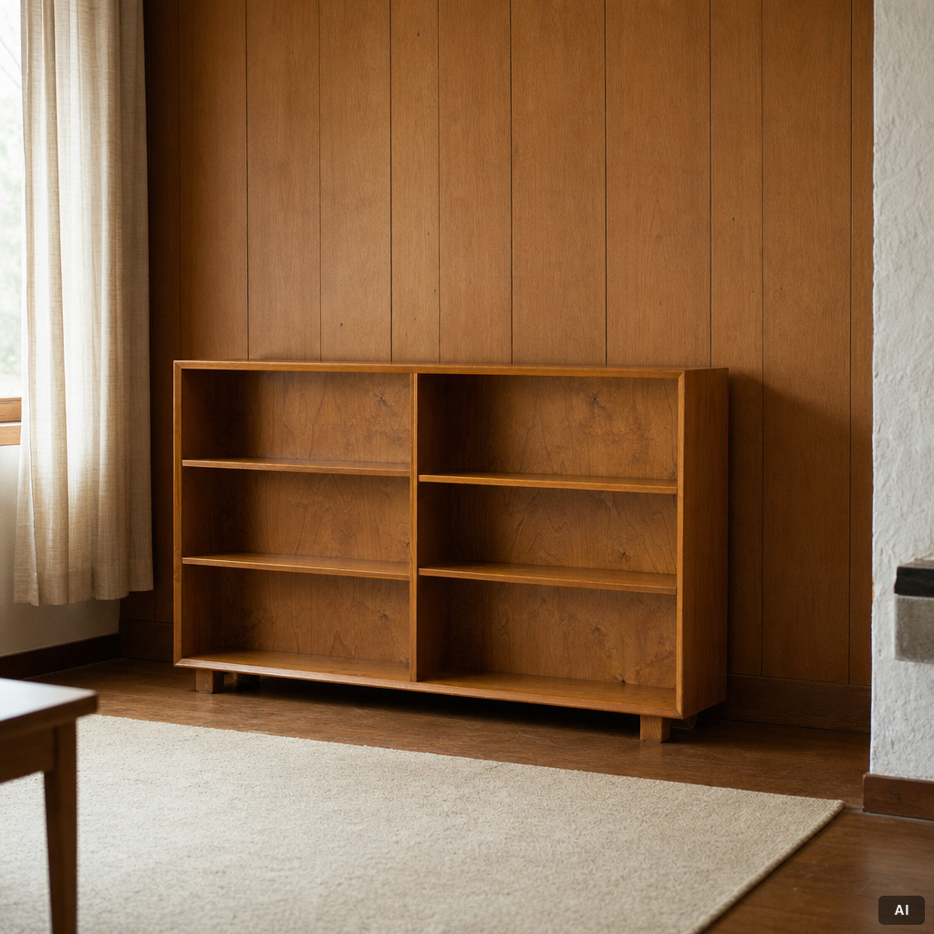 Bookcase, mid-20th century.