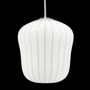 A Swedish Modern glass ceiling lamp, 1940's.
