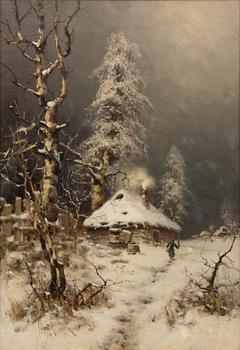 JULIUS VON KLEVER, "A Winter landscape".