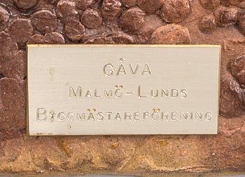 GABI CITRON-TENGBORG, relief signerad delvis glaserad keramik.