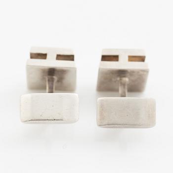 Hermès, manschettknappar, sterling silver.
