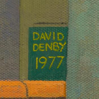 DAVID DENBY, oil on canvas, signed and dated 1977.