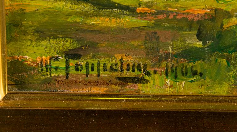 WOLDEMAR TOPPELIUS, oil on panel, signed and dated 1906.