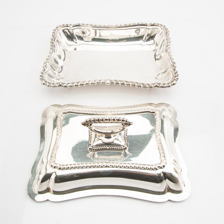 A set of four epns serving dishes first half of the 20th century.