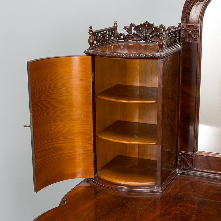 A late 19th century vanity table with stool, Russia.
