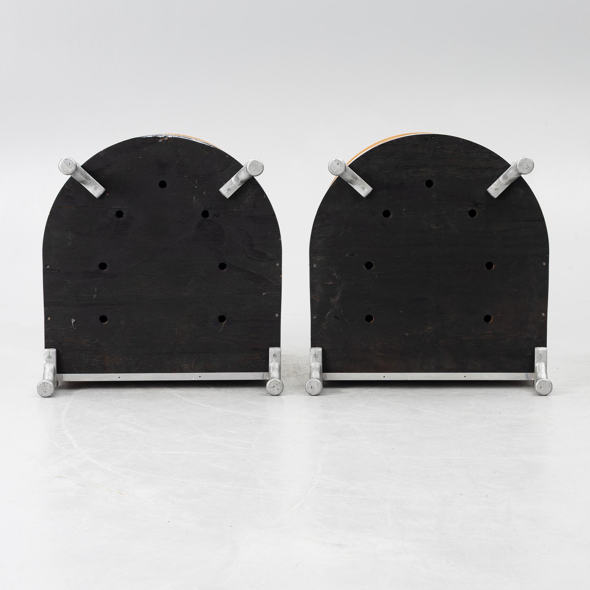 Mats Theselius, fåtöljer, ett par, "Aluminiumfåtölj", Källemo, Värnamo, efter 1990.