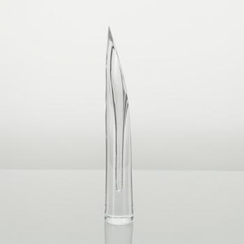 VAS, klart glas "Svärdslilja", Aimo Okkolin Riihimäen Lasi Oy, 1957-62.