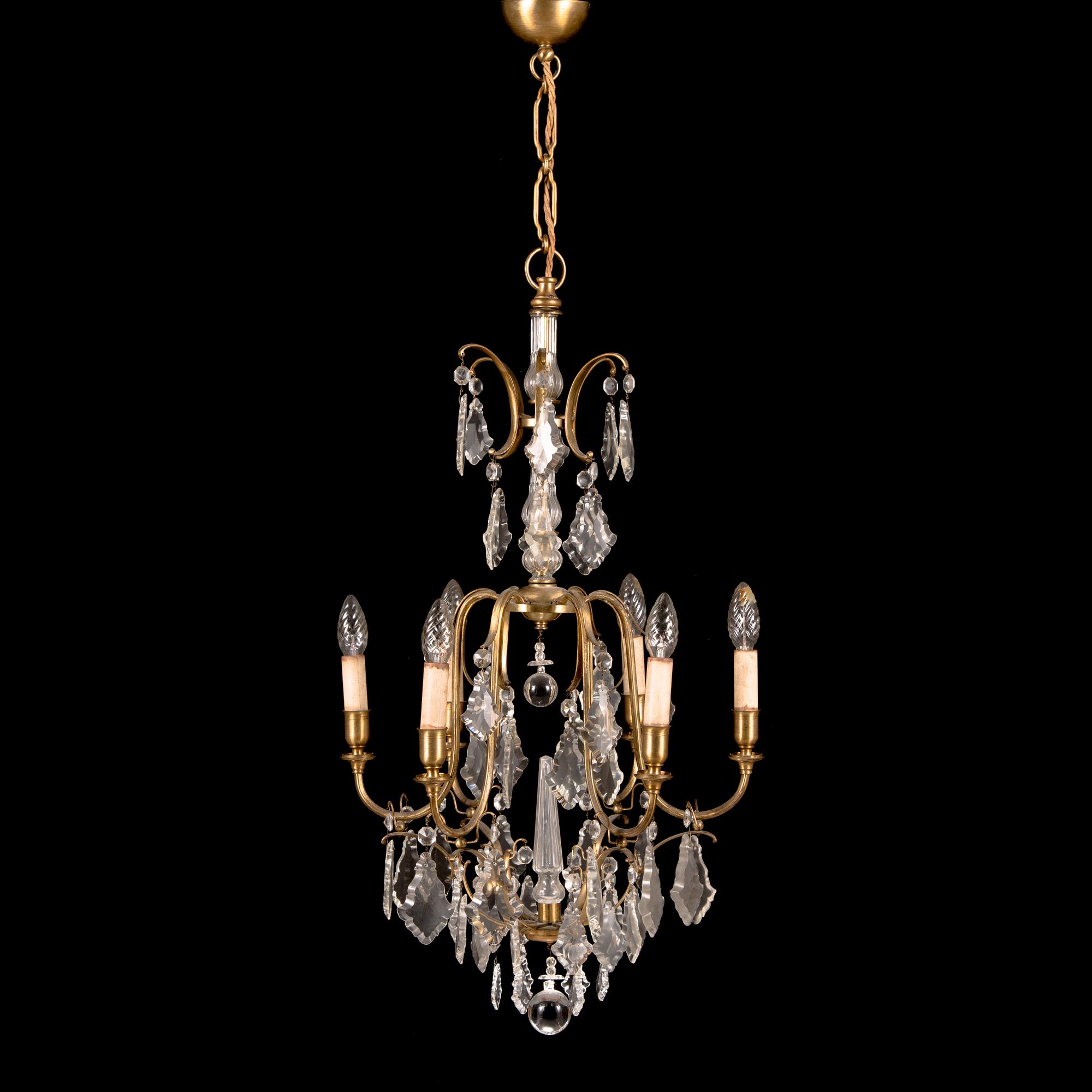 A mid 20th century rococo-style ceiling light,