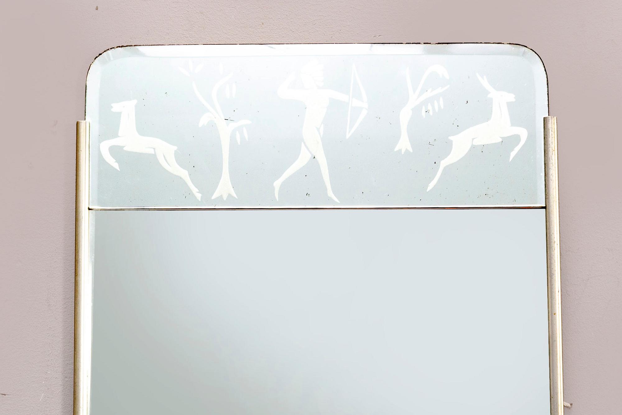 A Swedish Modern 1930/40s mirror.