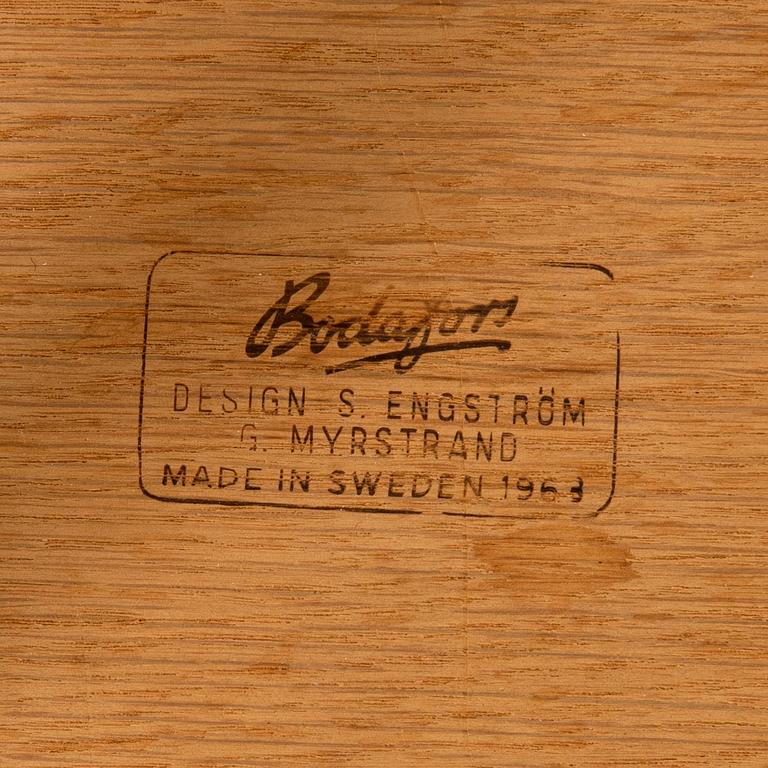 Sven Engström och Gunnar Myrstrand, sängbord, ett par, Bodafors, 1963.