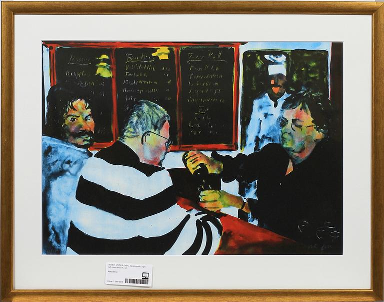 PETER DAHL, färglitografi. Sign och numr 60/376.