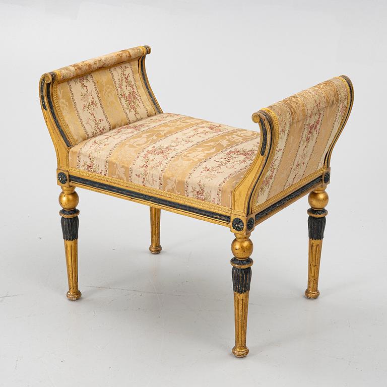 Stool, Louis XVI style, 19th century.