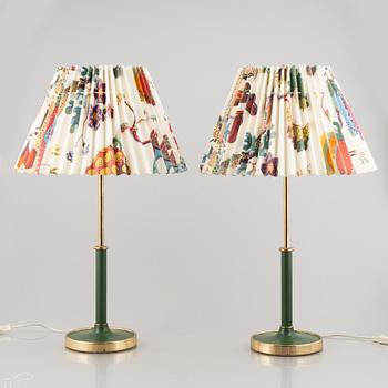 Josef Frank, table lamps, a pair, model "2466", Svenskt Tenn.