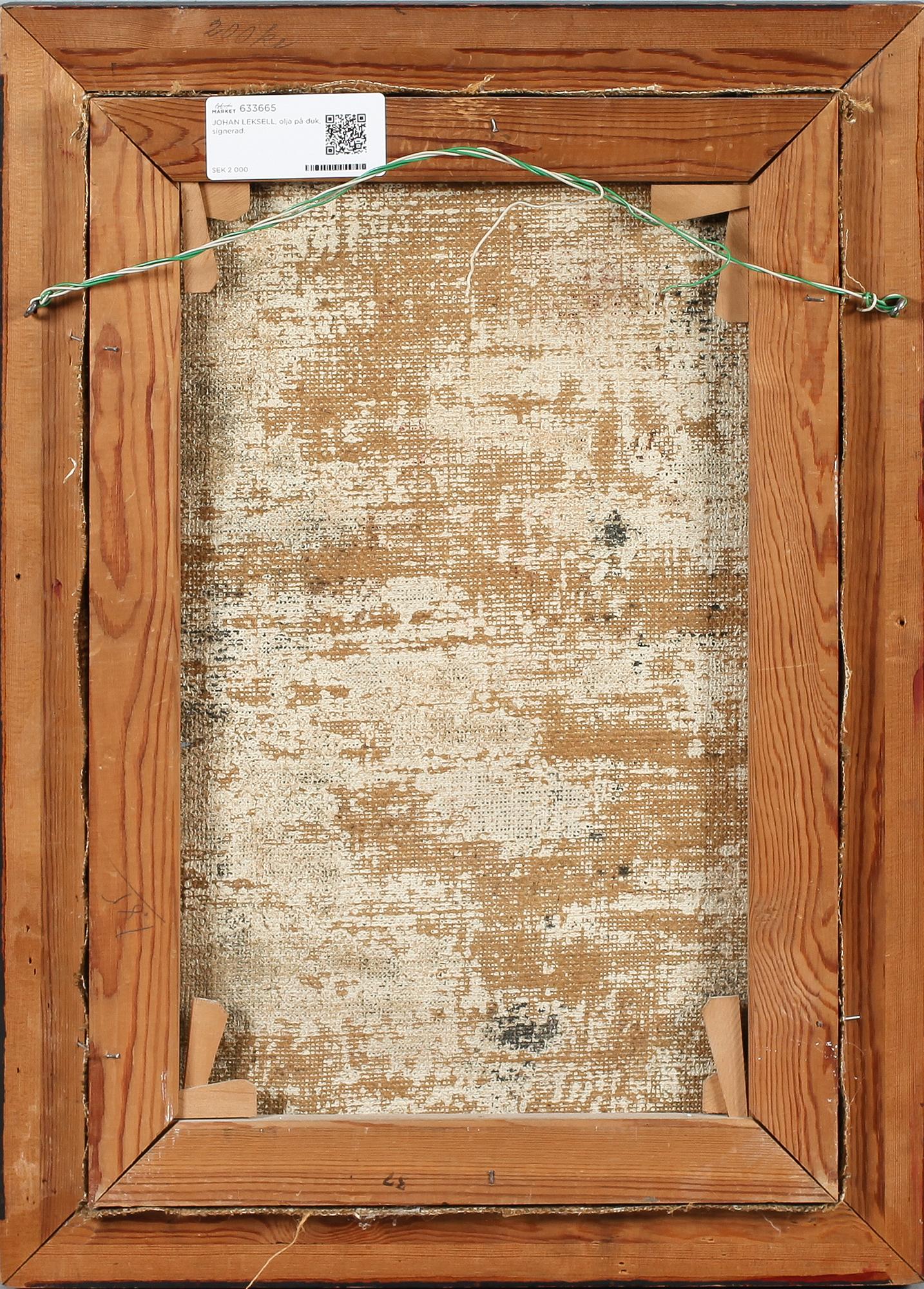 JOHAN LEKSELL, olja på duk, signerad.