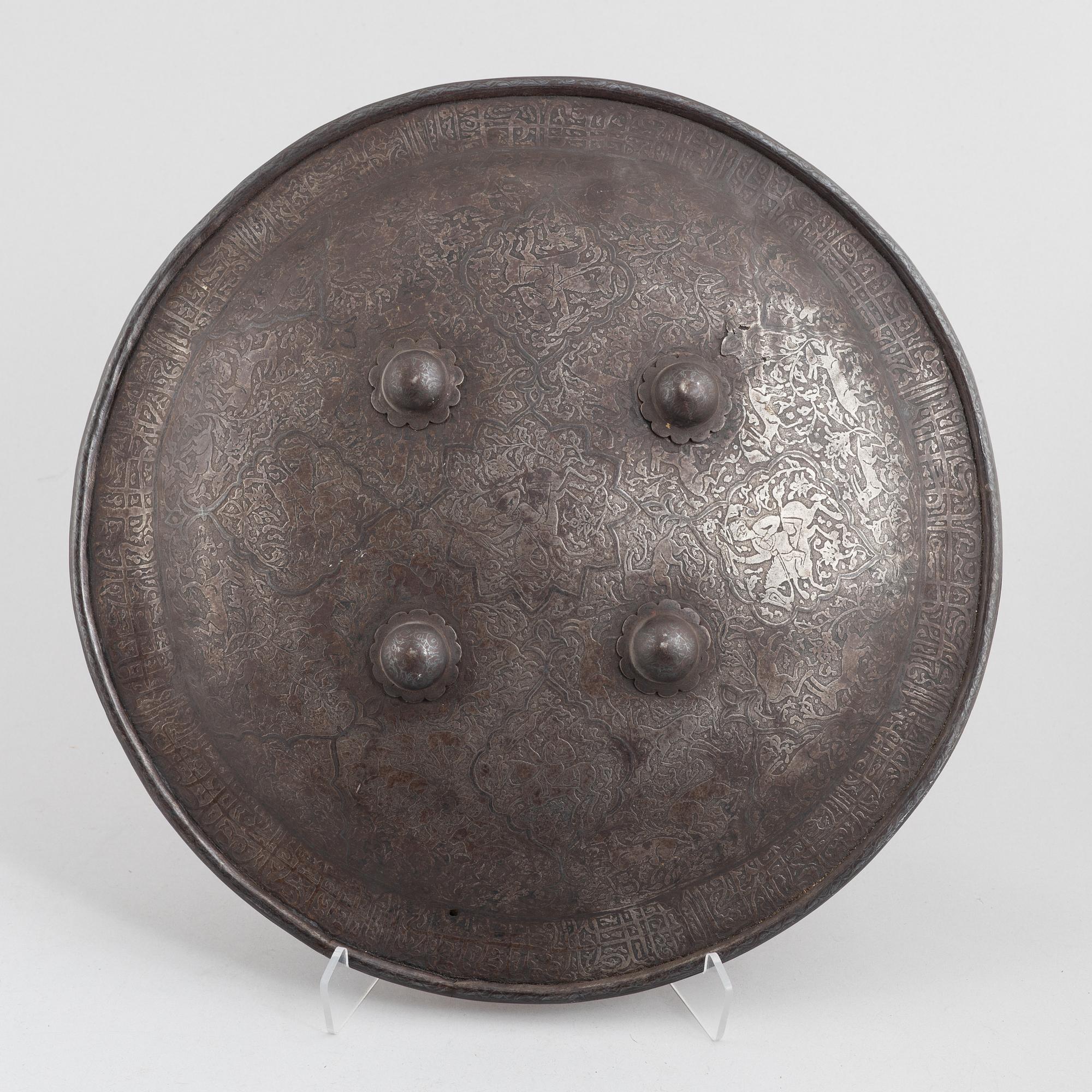 Shield, dahl, Indo-Persian, late 19th century.
