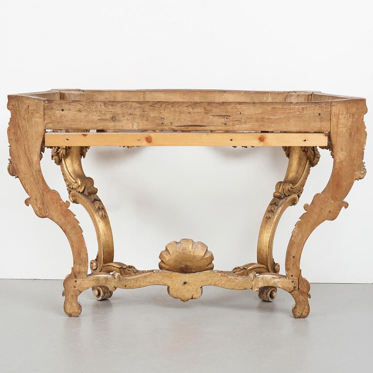 A Neo-Rococo 19th century console table.