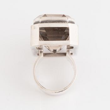 Anders Högberg, ring silver with smoky quartz.