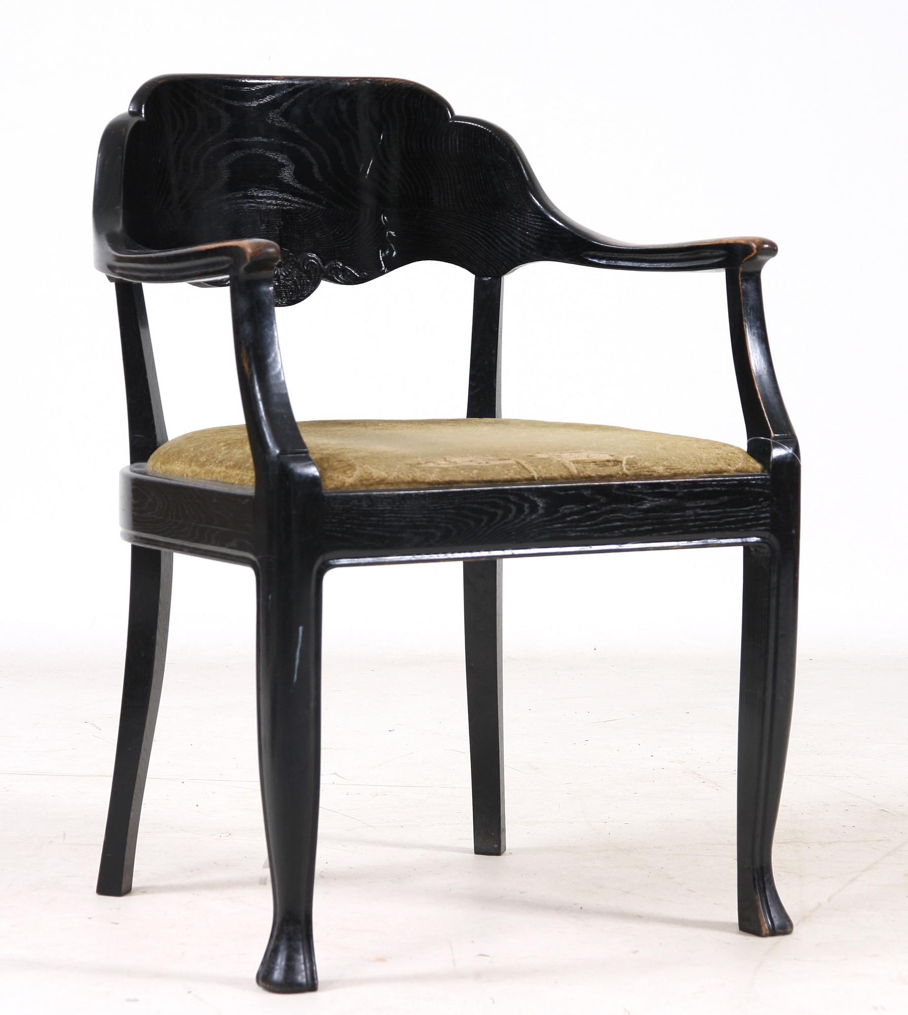 SKRIVBORD samt STOL, jugend, 1900-talets första kvartal.