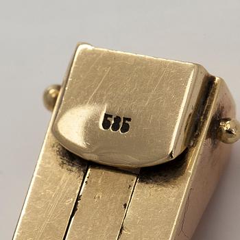 Armband, 14K tvåfärgers guld.