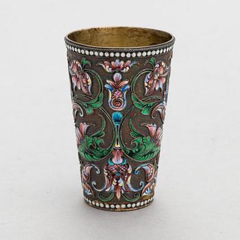 Pikari, cloisonné-emalia ja hopeaa, Pietari, Venäjä vuosisadan vaihde 1900.