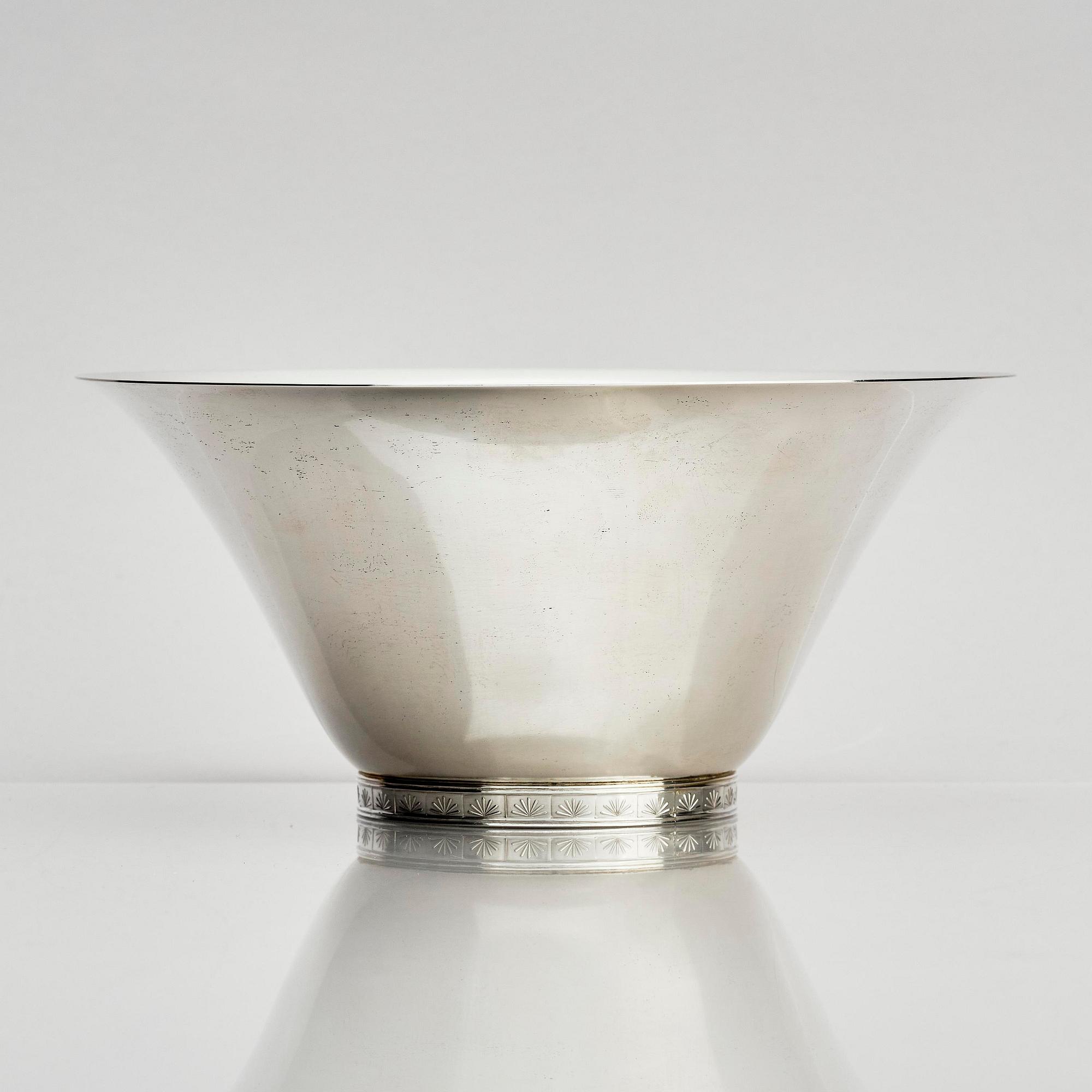 Wiwen Nilsson, a sterling silver bowl, Lund, Sweden 1968.