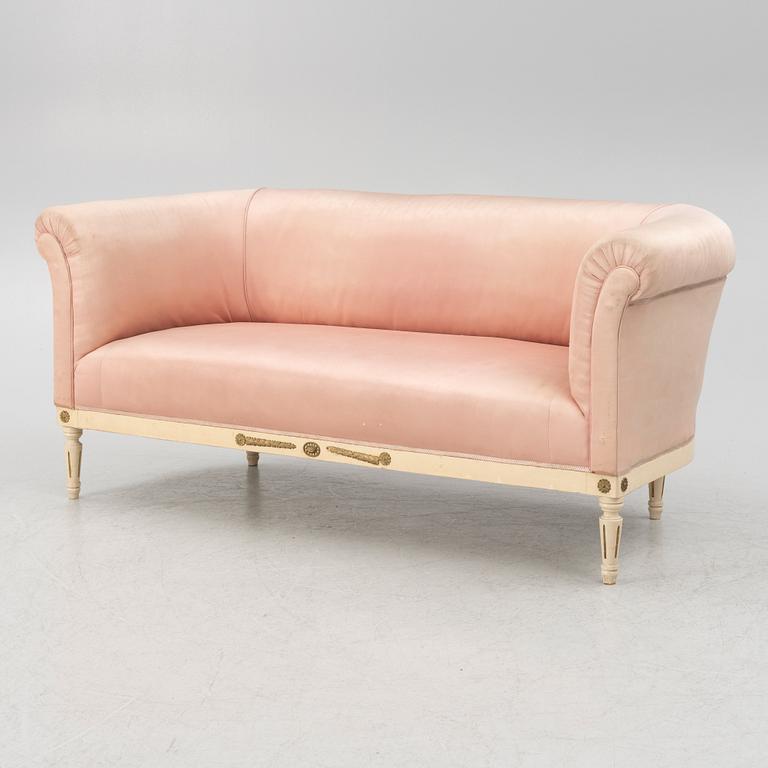 A Gustavian style sofa, first half of the 20th Century.