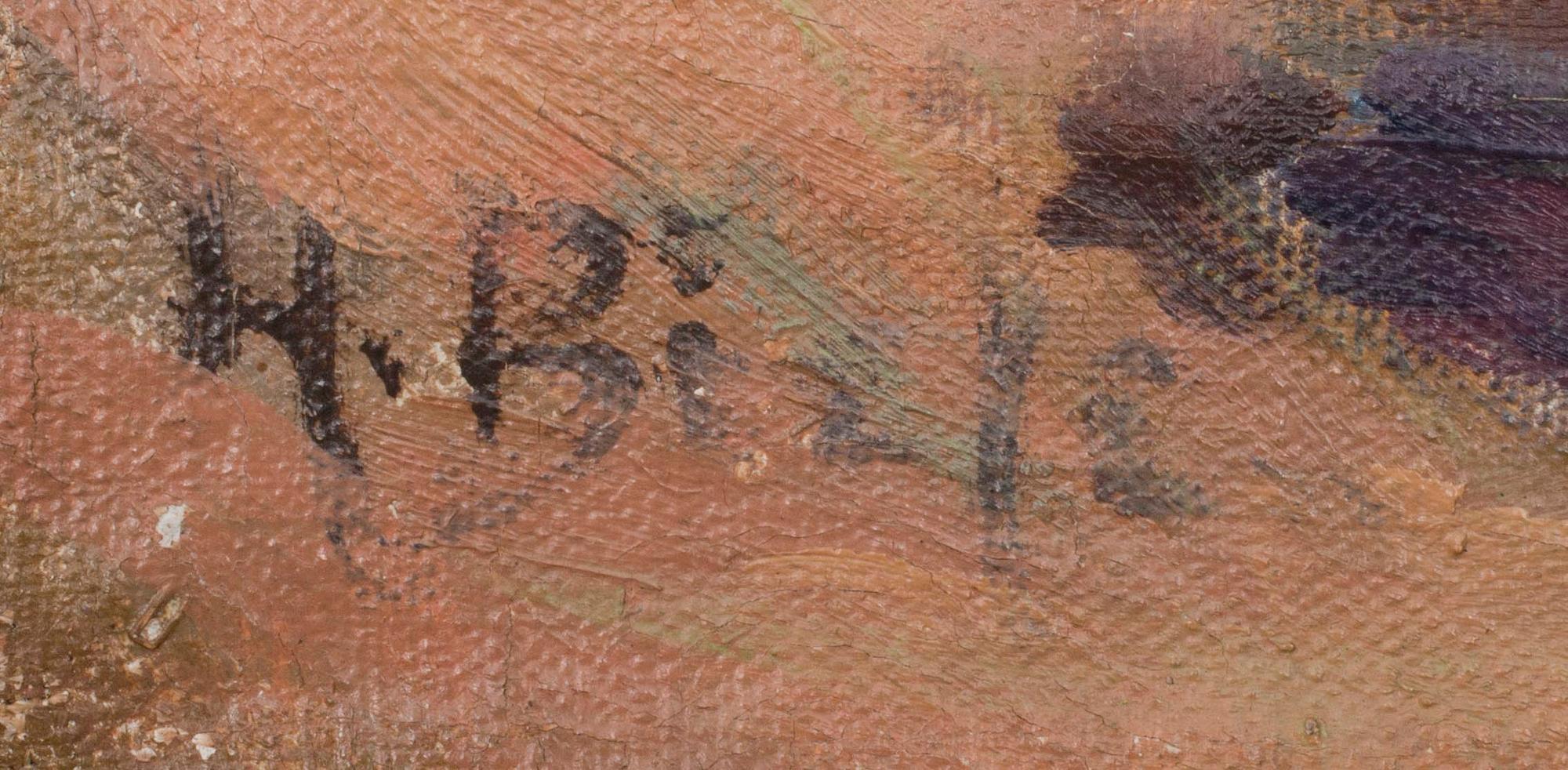 HELMI BIESE, olja på duk, signerad.