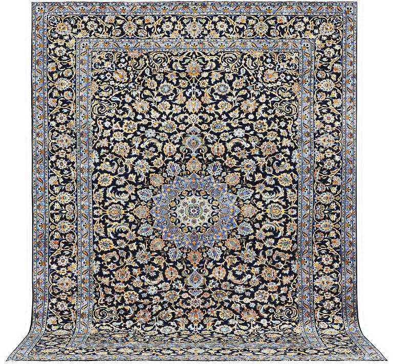 A carpet, Kashan, c. 393 x 297 cm.