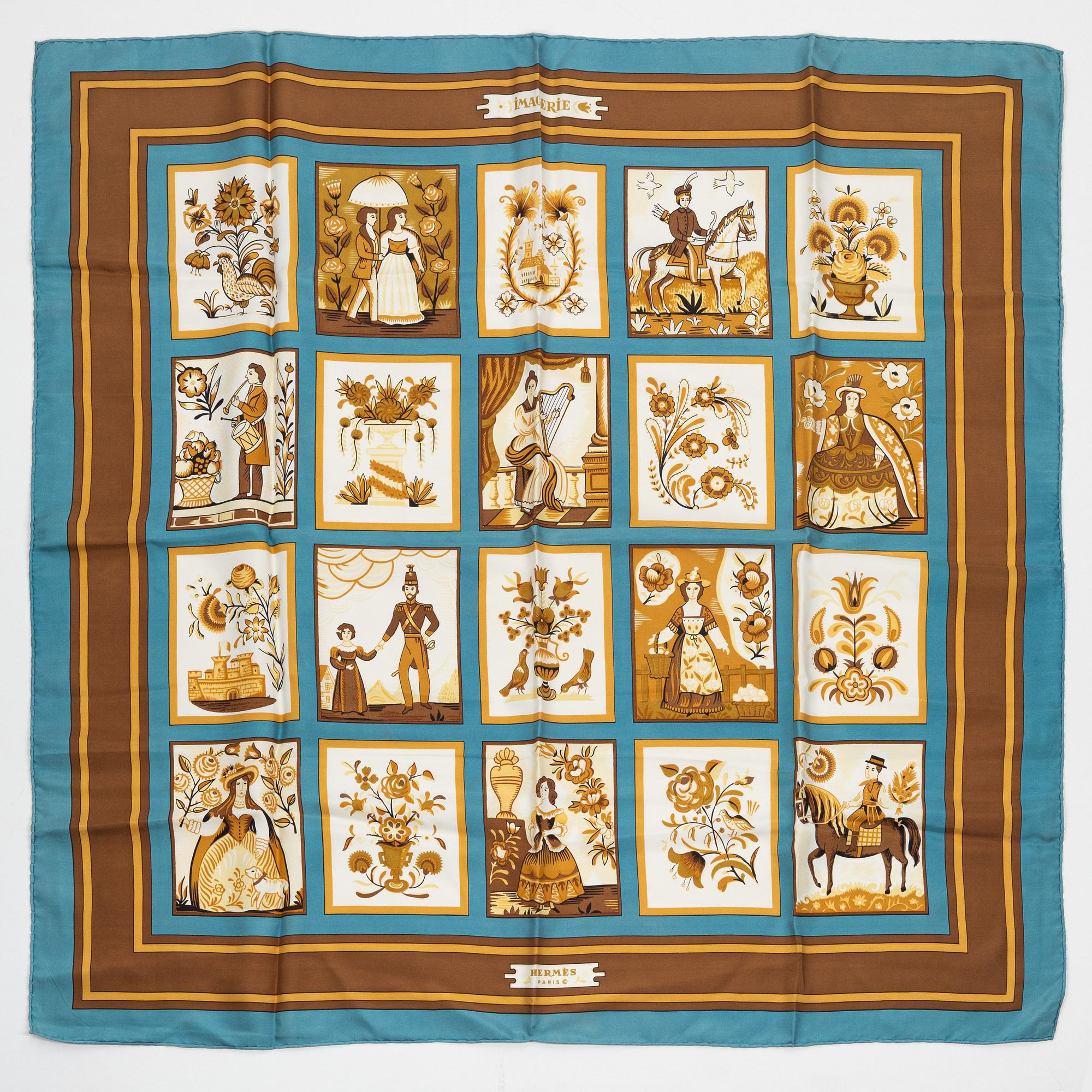 Hermès, scarf, "Imagerie".