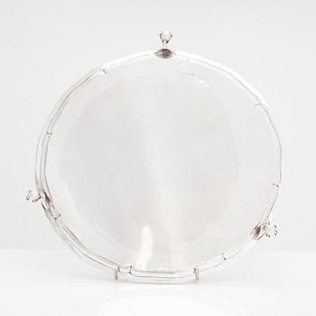 Thomas Pratt & Arthur Humphreys, salver, sterlingsilver, London 1782.