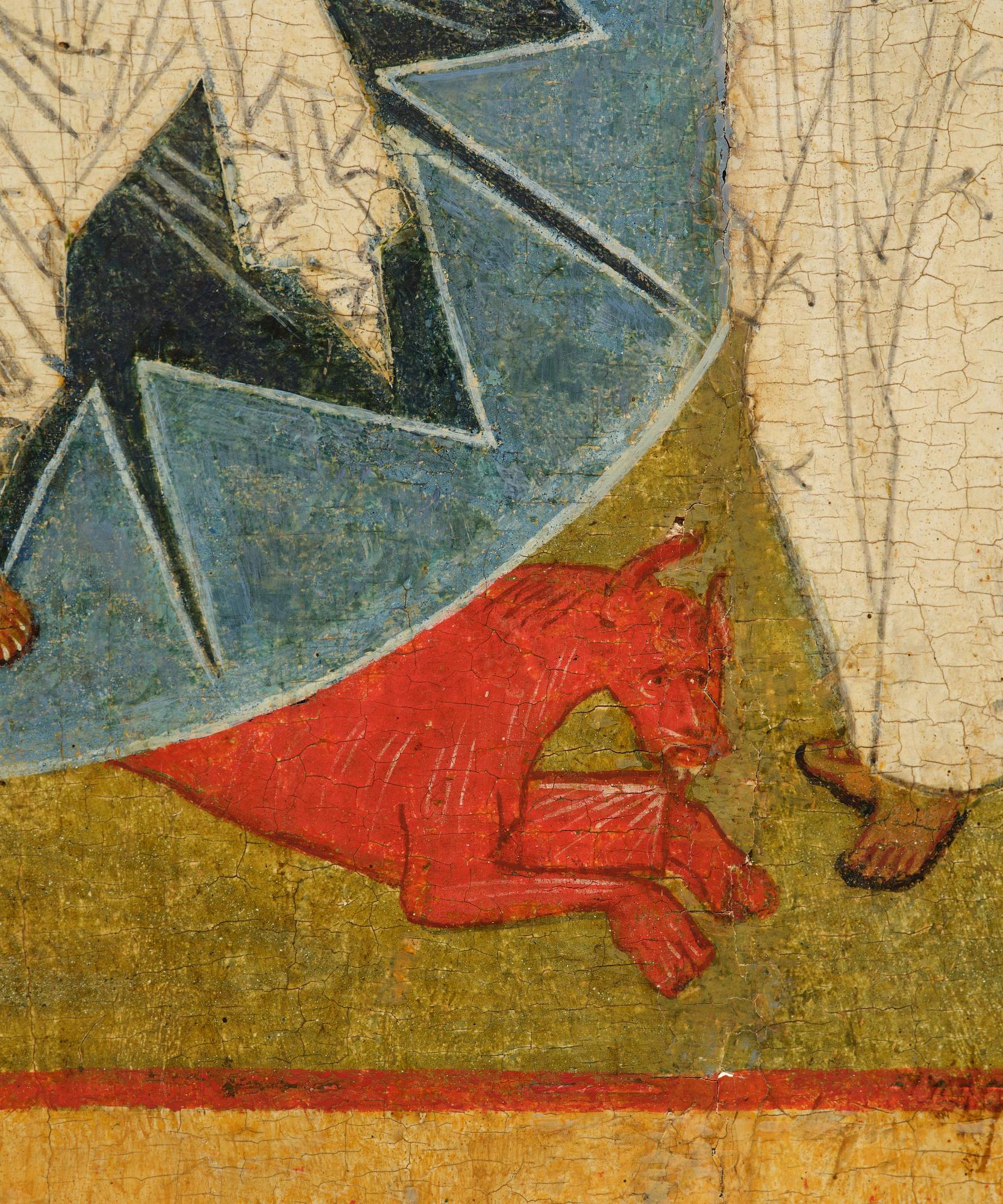 Ikon, "Alla heligas sabbat", Novgorodskolan ca 1500.
