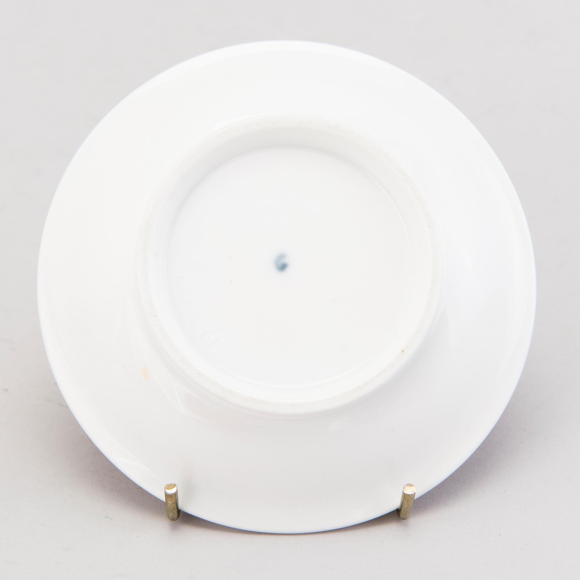 COFFEE CUP, porcelain, Gardner, Russia mid 19th century.