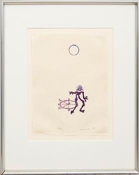 Max Ernst, litografi på japanpaper signerad och numrerad 67/69.