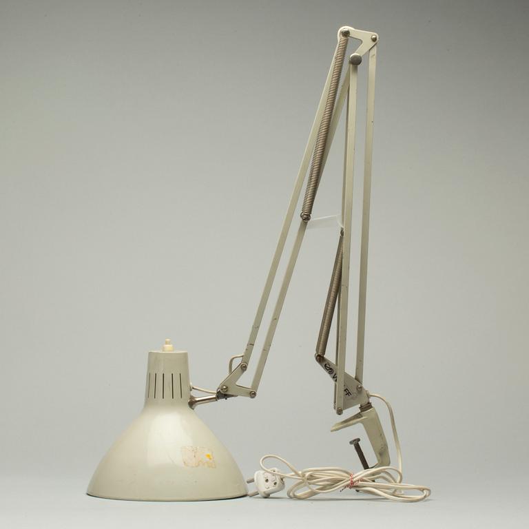 SKRIVBORDSLAMPA, Jacob Jacobsen, Modell L-1, Luxo, 1900-talets senare del.