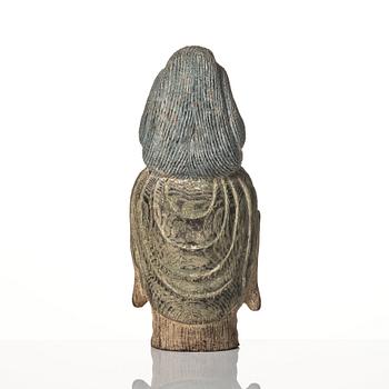 A wooden scultpure of Guanyin, Ming style but later.