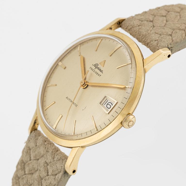 Alpina, President, wristwatch, 34 mm.