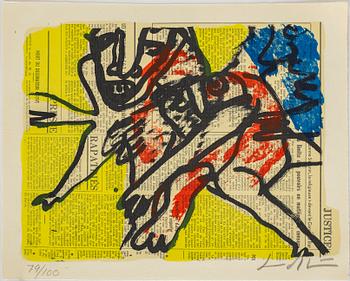 BENGT LINDSTRÖM, portfolio with 15 litographs in colour. Signed and numbered 79/100.
