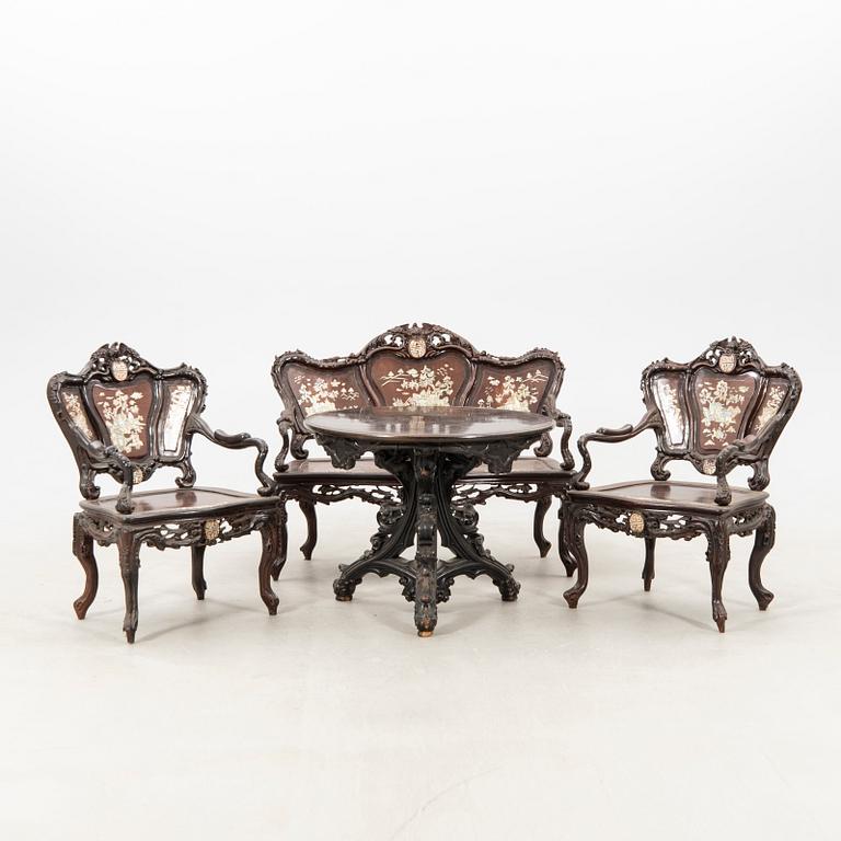 Furniture set, four pieces, China, first half of the 20th century.