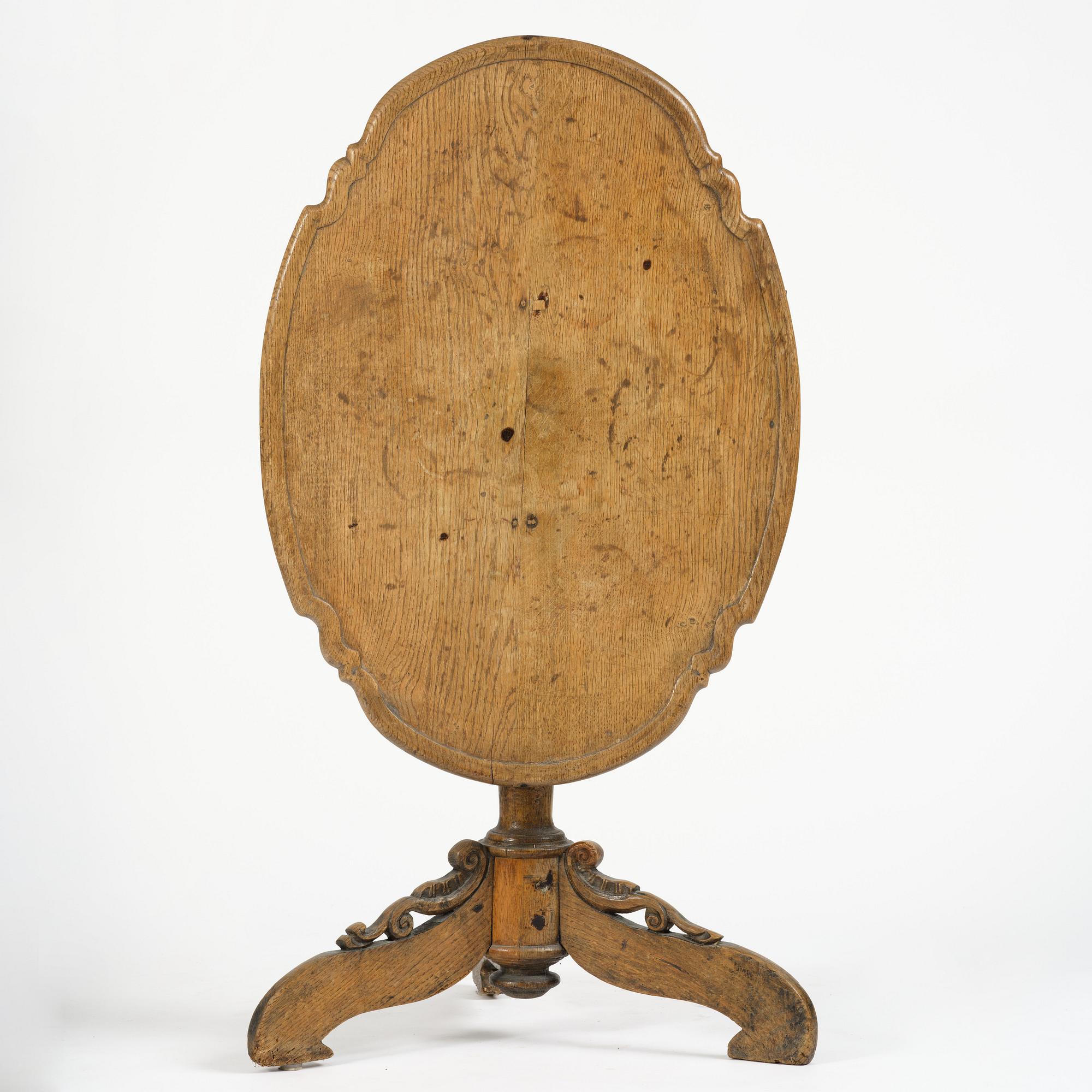 Tebord, Sverige, tidigt 1700-tal, Karolinsk Barock.
