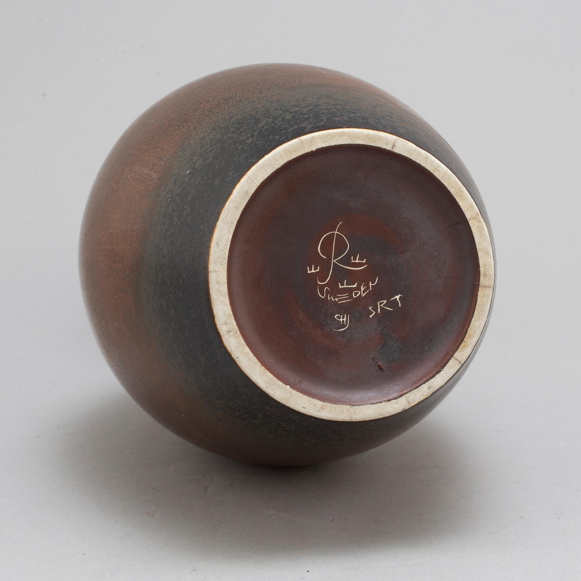 CARL-HARRY STÅLHANE, a stoneware vase, Rörstrand.