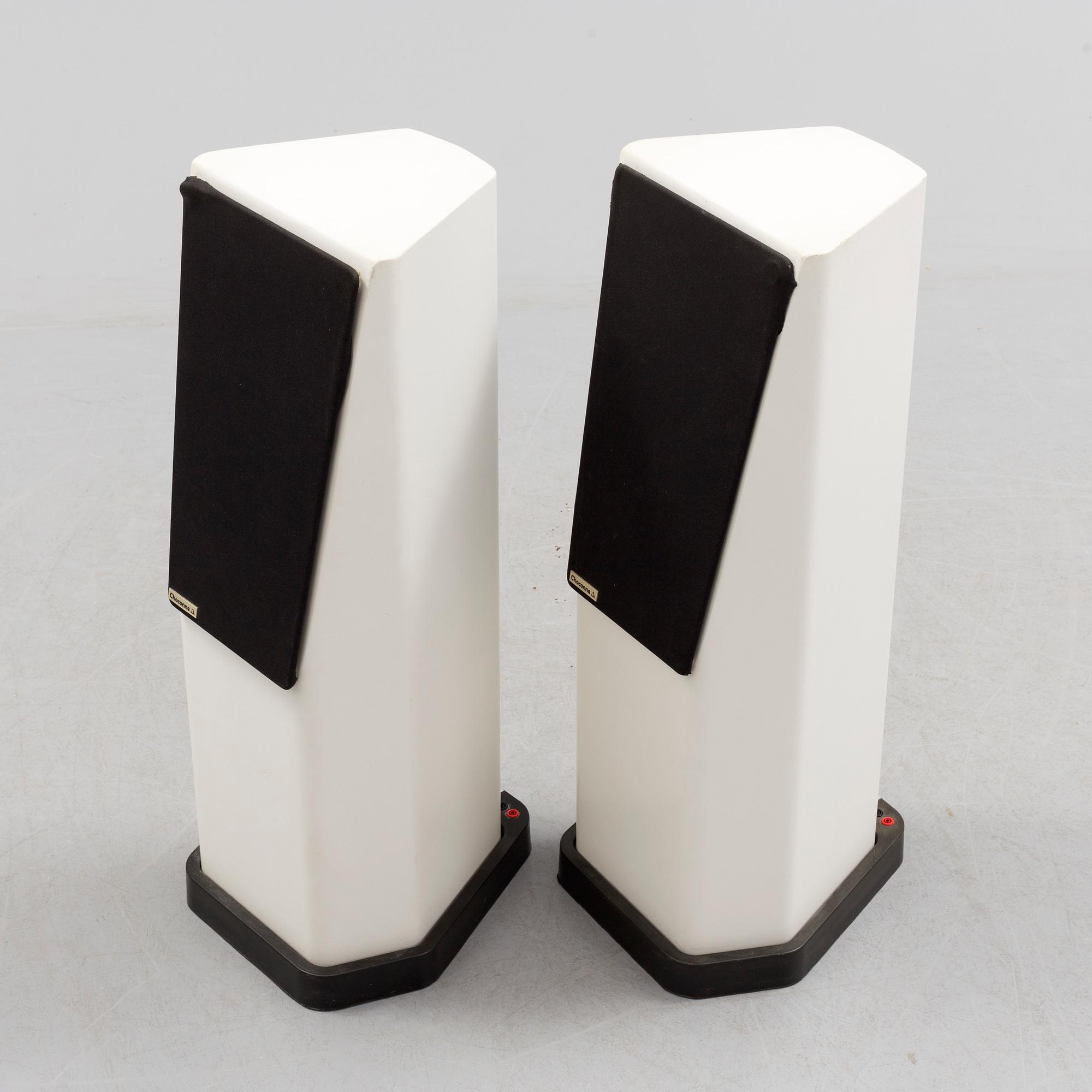 HÖGTALARE, ett par, Chaconne Loudspeaker.