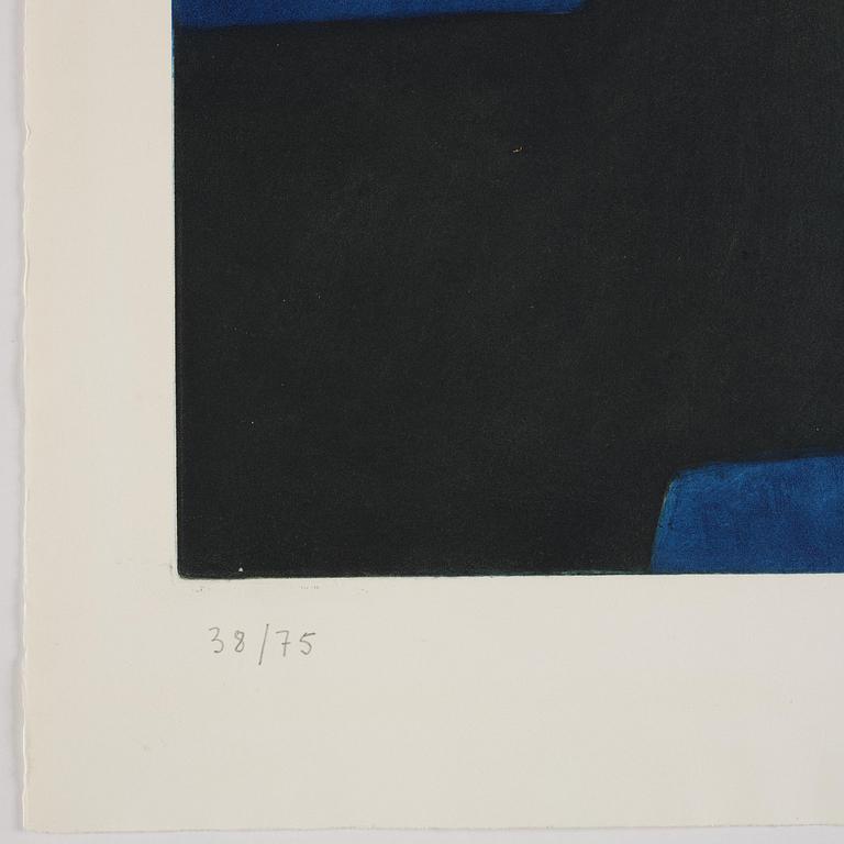 Serge Poliakoff, ”Composition noire, bleue et mauve".
