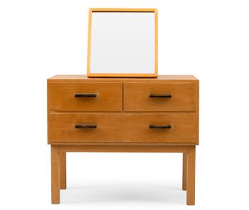 Alvar Aalto, A NIGHTSTAND TABLE AND A MIRROR.