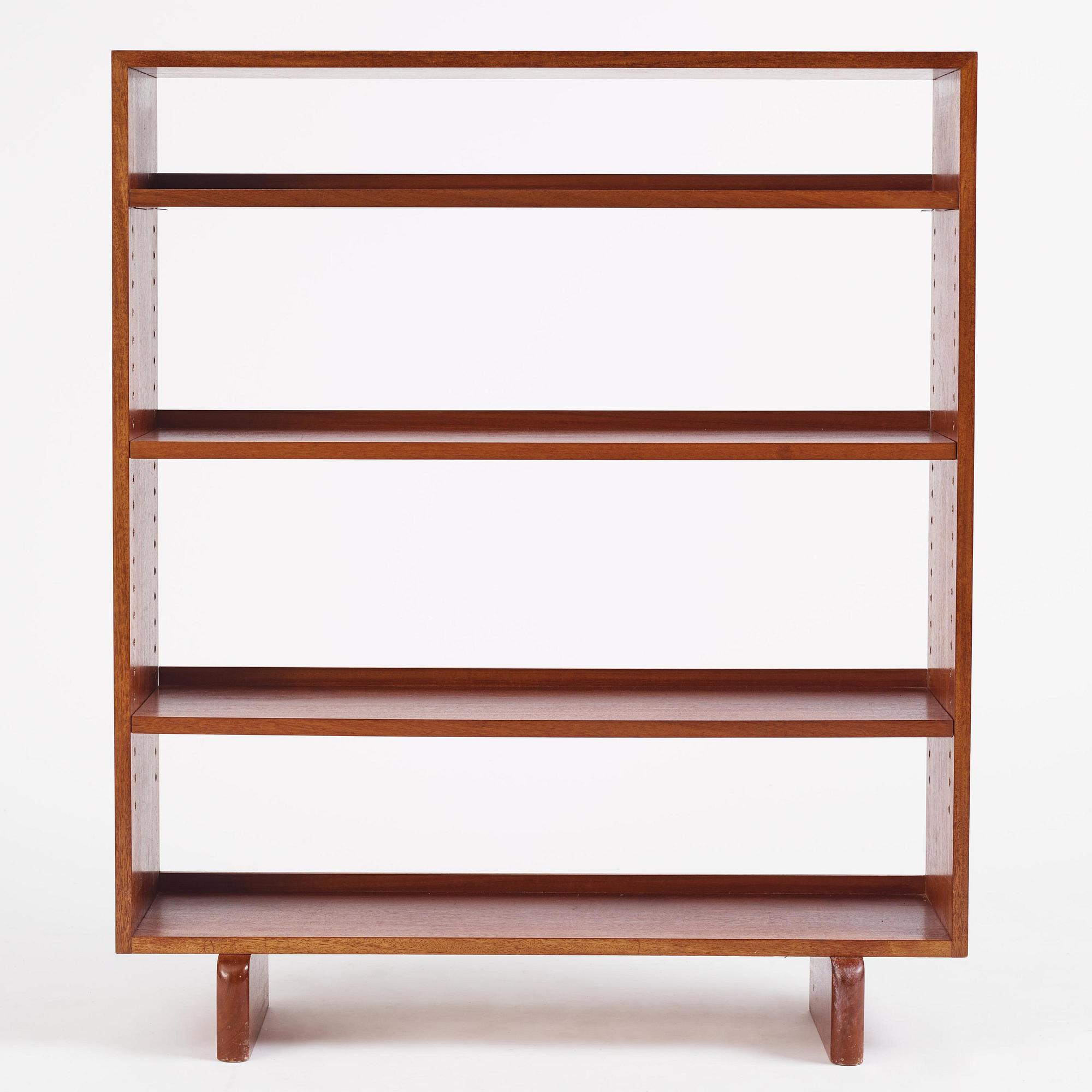 Josef Frank, a mahogany bookcase, Firma Svenskt Tenn, mid-20th century.
