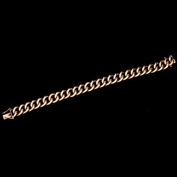 ARMBAND, guld 14 k, Westerback, Helsingfors 1963. Vikt 22,6 g.